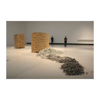 黄永砯，《三摞，一堆，一摊》，2014