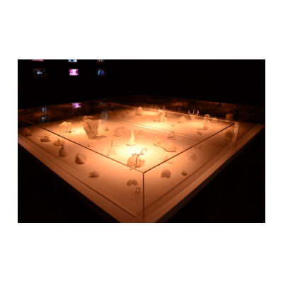 田晓磊，未来颗粒，3D打印树脂，沙，尺寸可变，2015